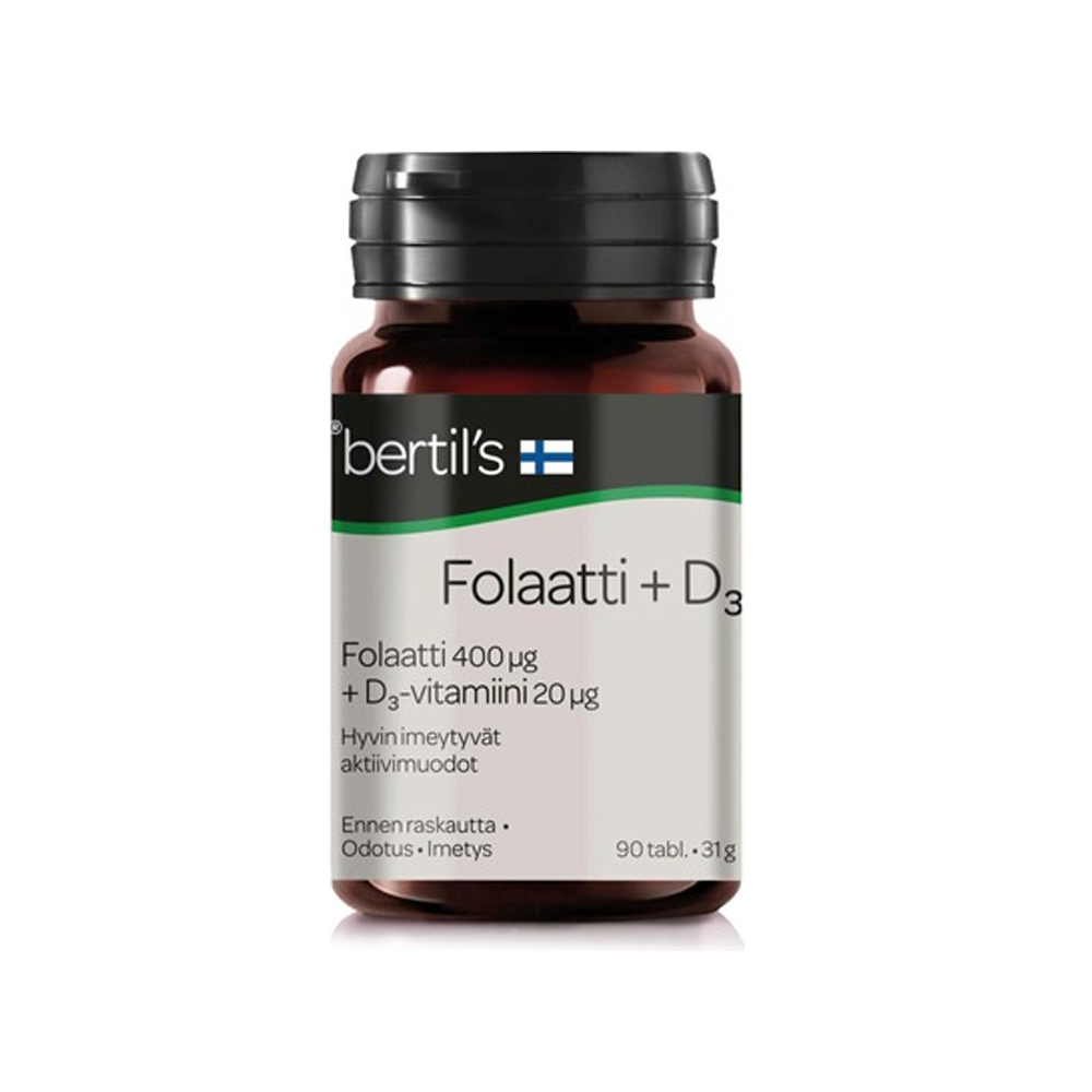 Bertils Folate + Vitamin D 90 tablets 